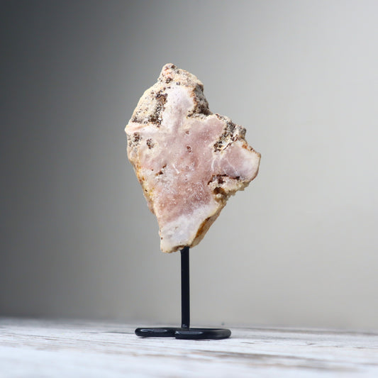 Pink Amethyst Freeform on Stand | Heart Healing & Emotional Balance