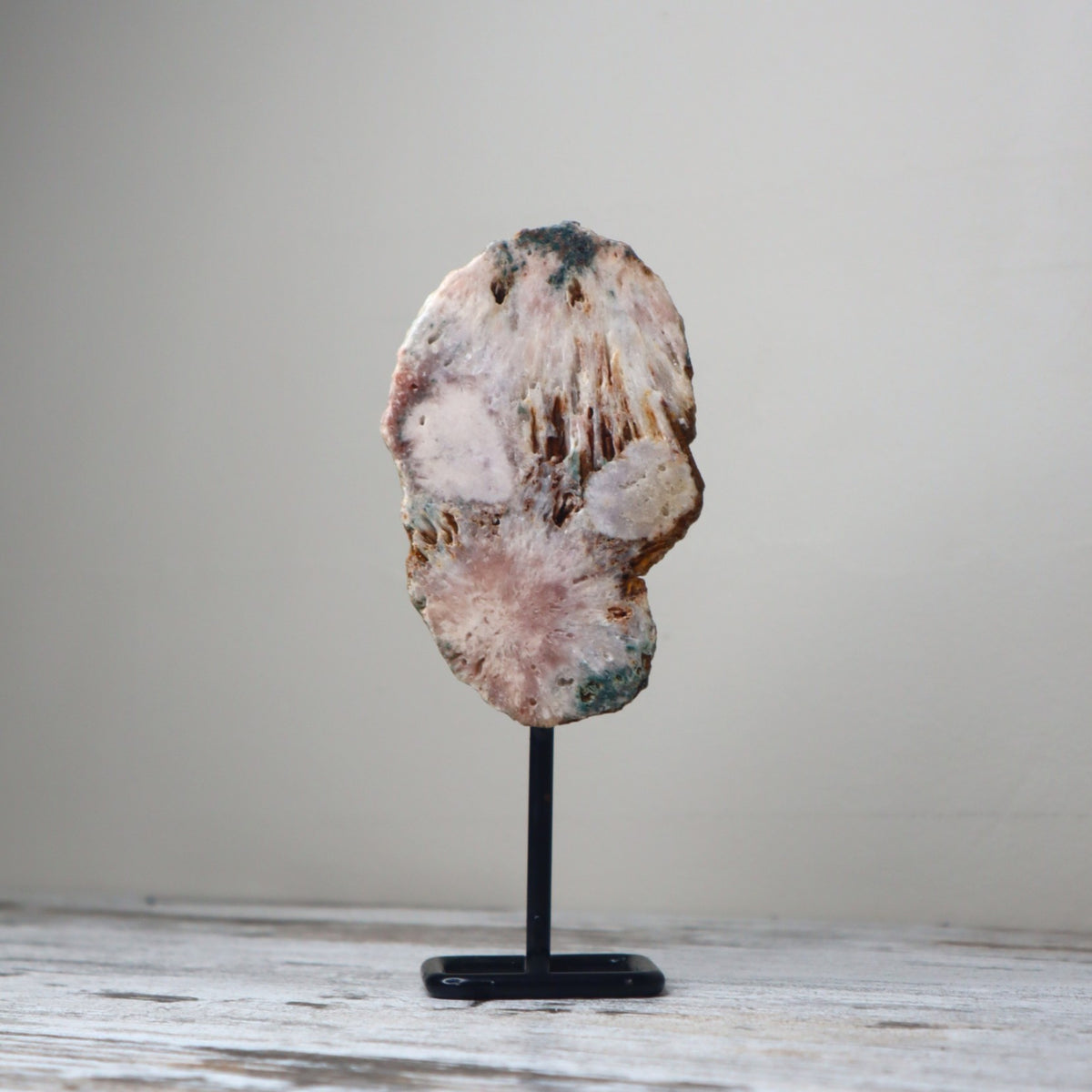Pink Amethyst Freeform on Stand | Heart Healing & Emotional Renewal