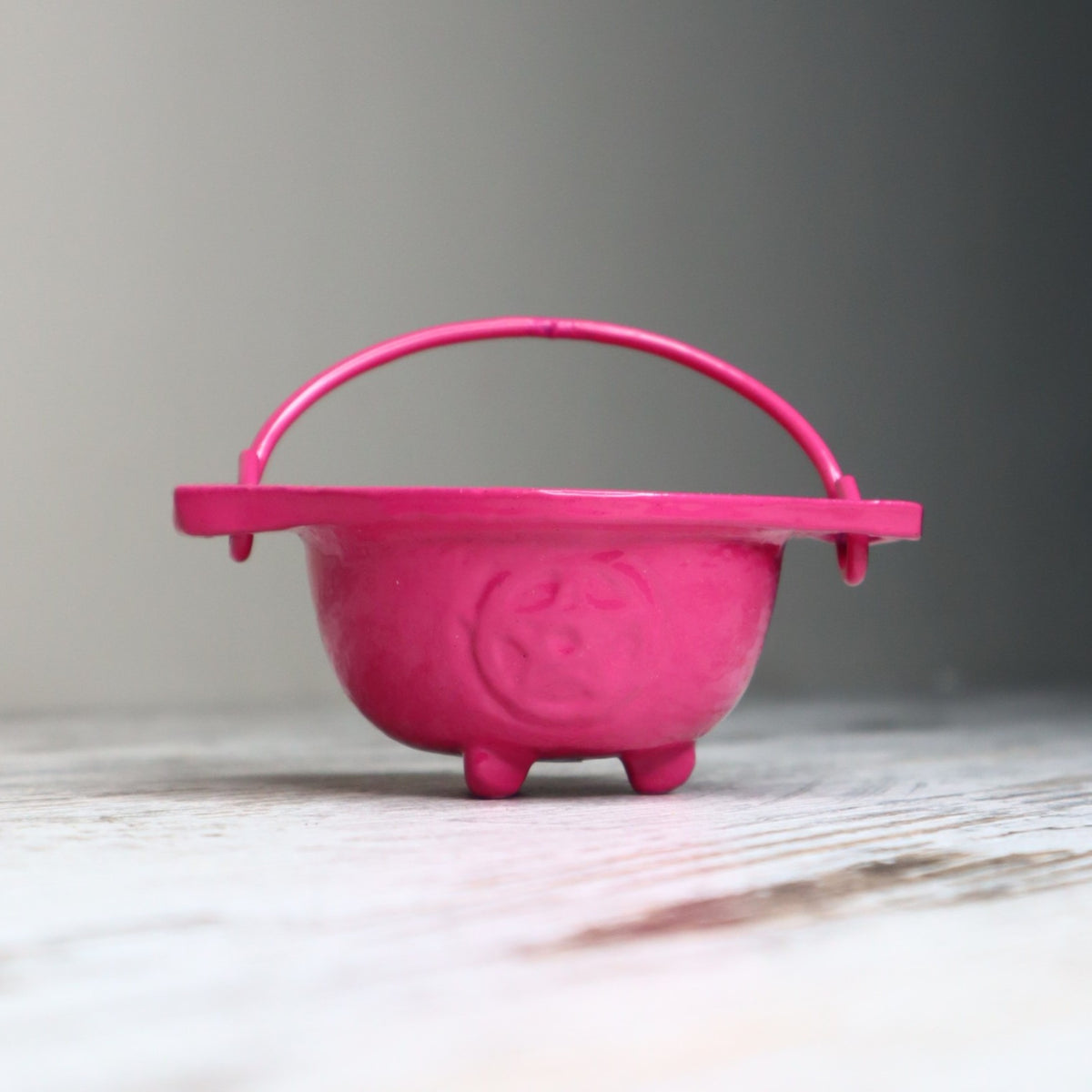 Cast Iron Pentagram Cauldron | Pink | Rituals, Intention & Altar Magic