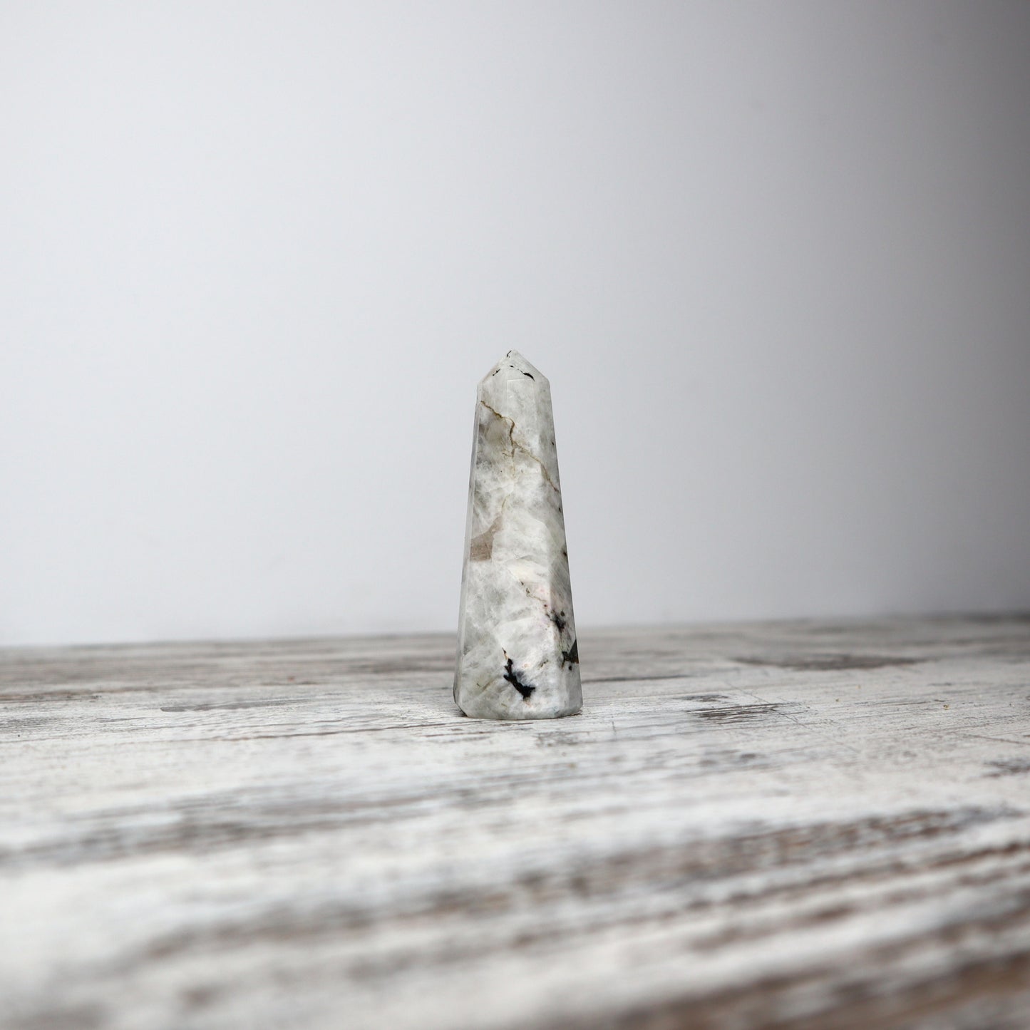 Rainbow Moonstone Mini Point | Intuitively Chosen | Intuition, Balance & New Beginnings