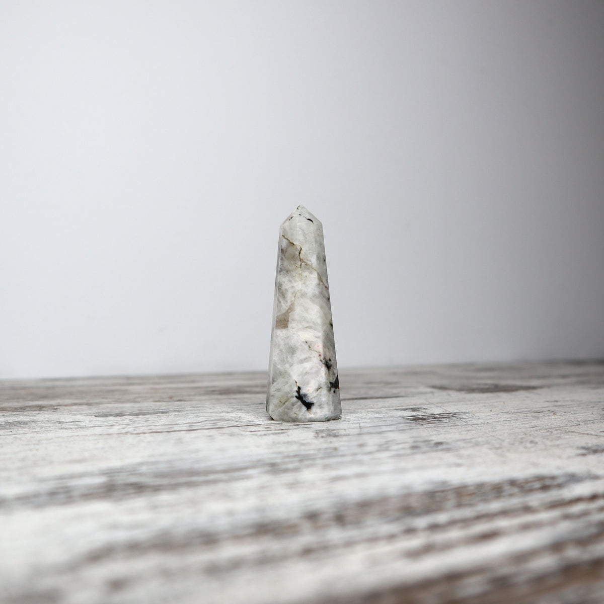 Rainbow Moonstone Mini Point | Intuitively Chosen | Intuition, Balance & New Beginnings