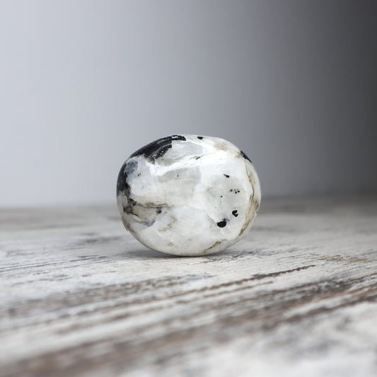 Rainbow Moonstone Palm Stone | Intuition, Emotional Balance & New Beginnings