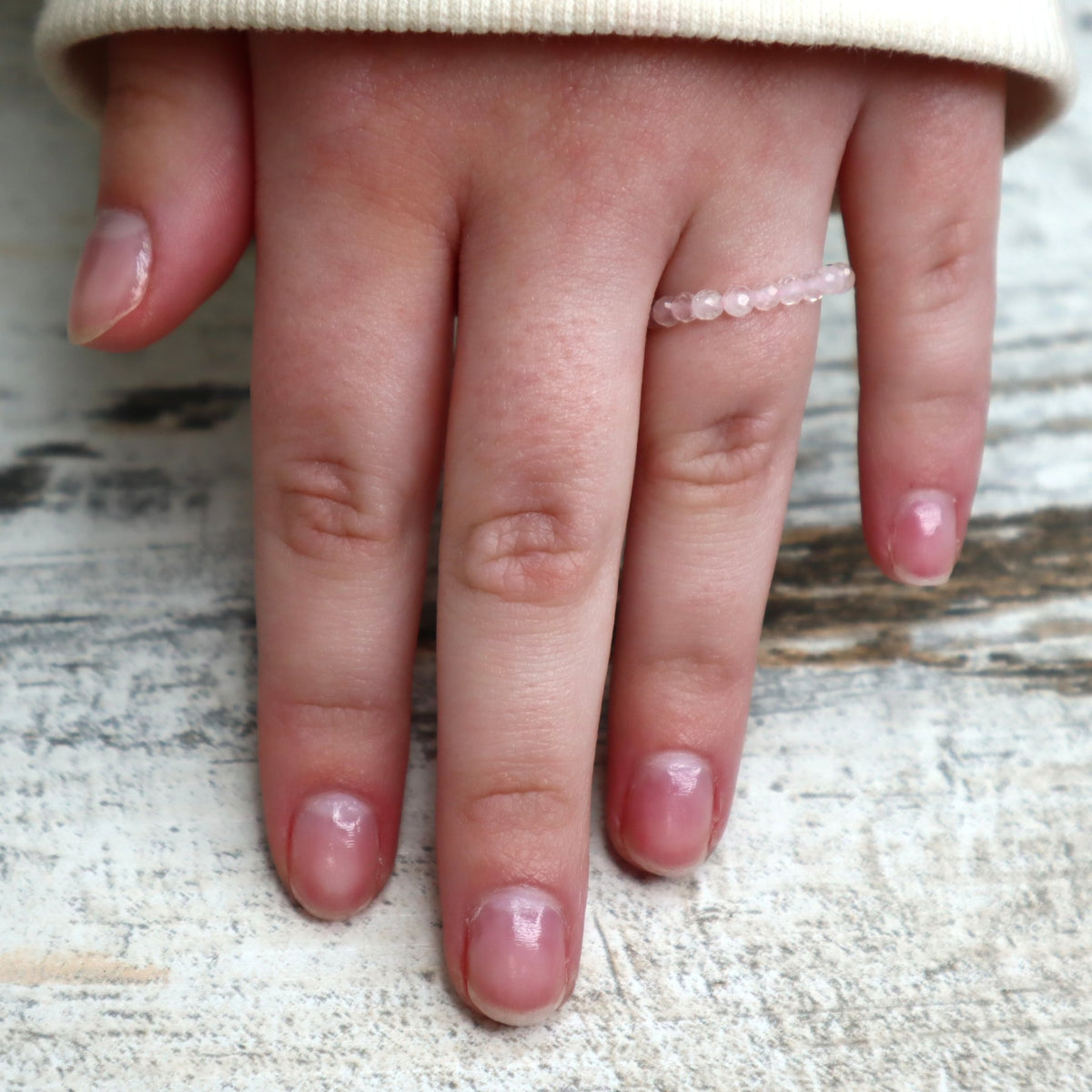Rose Quartz Beaded Ring | Love, Self-Love & Emotional Healing