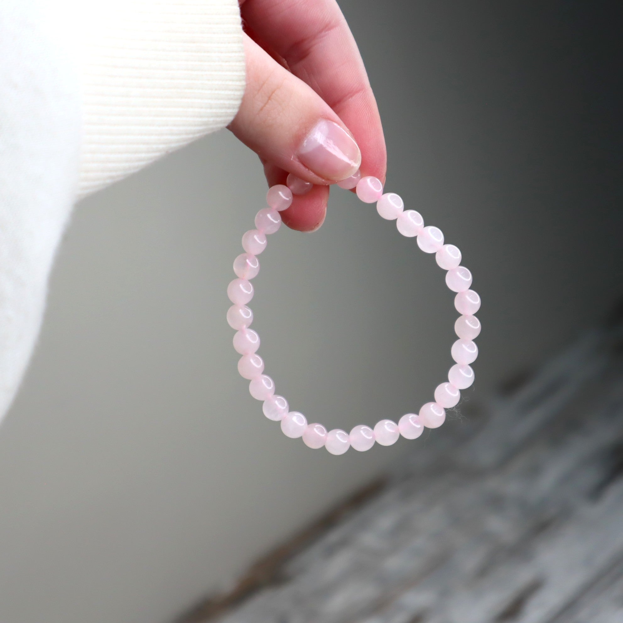 Rose Quartz Bead Bracelet | 6mm | Love, Self-Worth & Emotional Healing