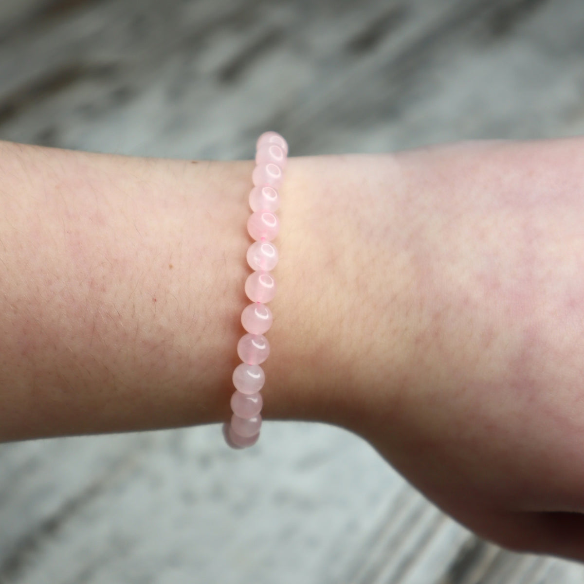 Rose Quartz Bead Bracelet | 6mm | Love, Self-Worth & Emotional Healing