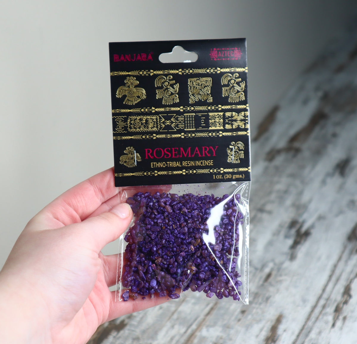 Banjara Rosemary Resin Incense 30g | Cleansing, Clarity & Protection