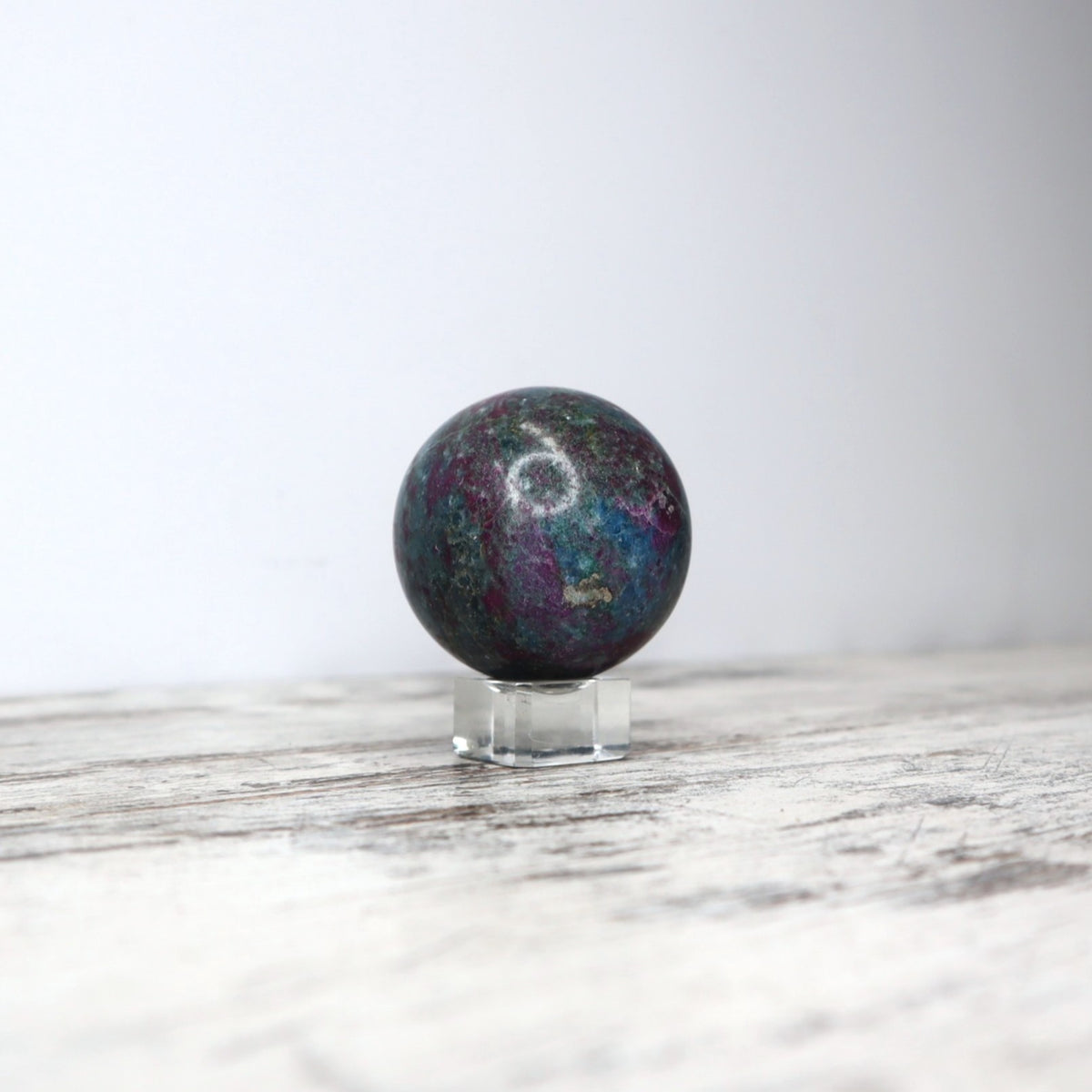 Ruby Kyanite Sphere | Passion, Protection & Energetic Alignment