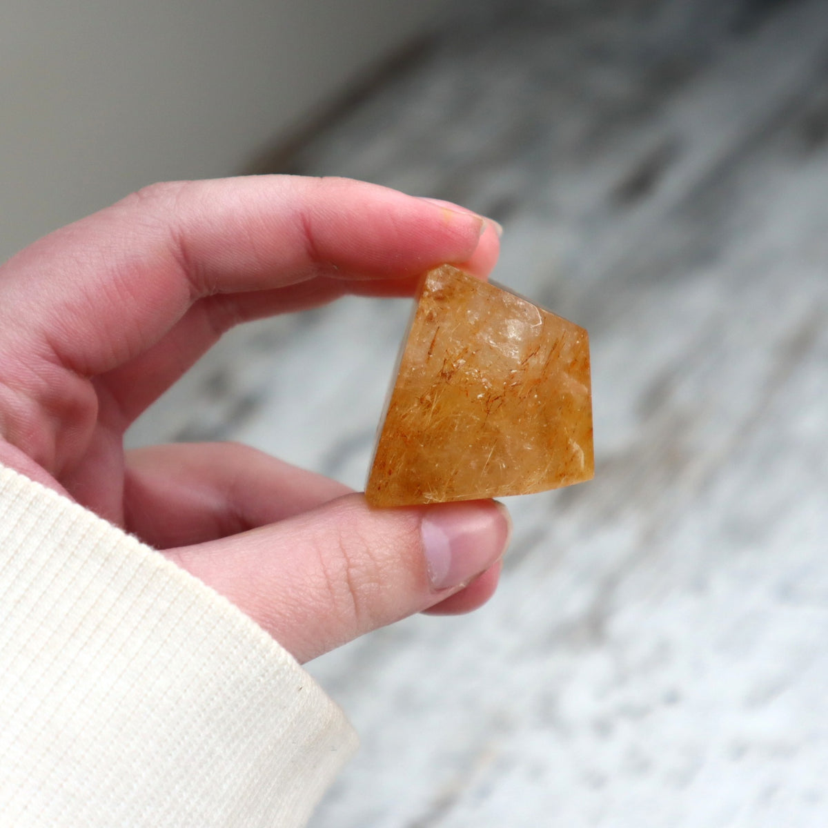 Golden Rutilated Quartz Mini Freeform | Motivation, Abundance & Inner Strength