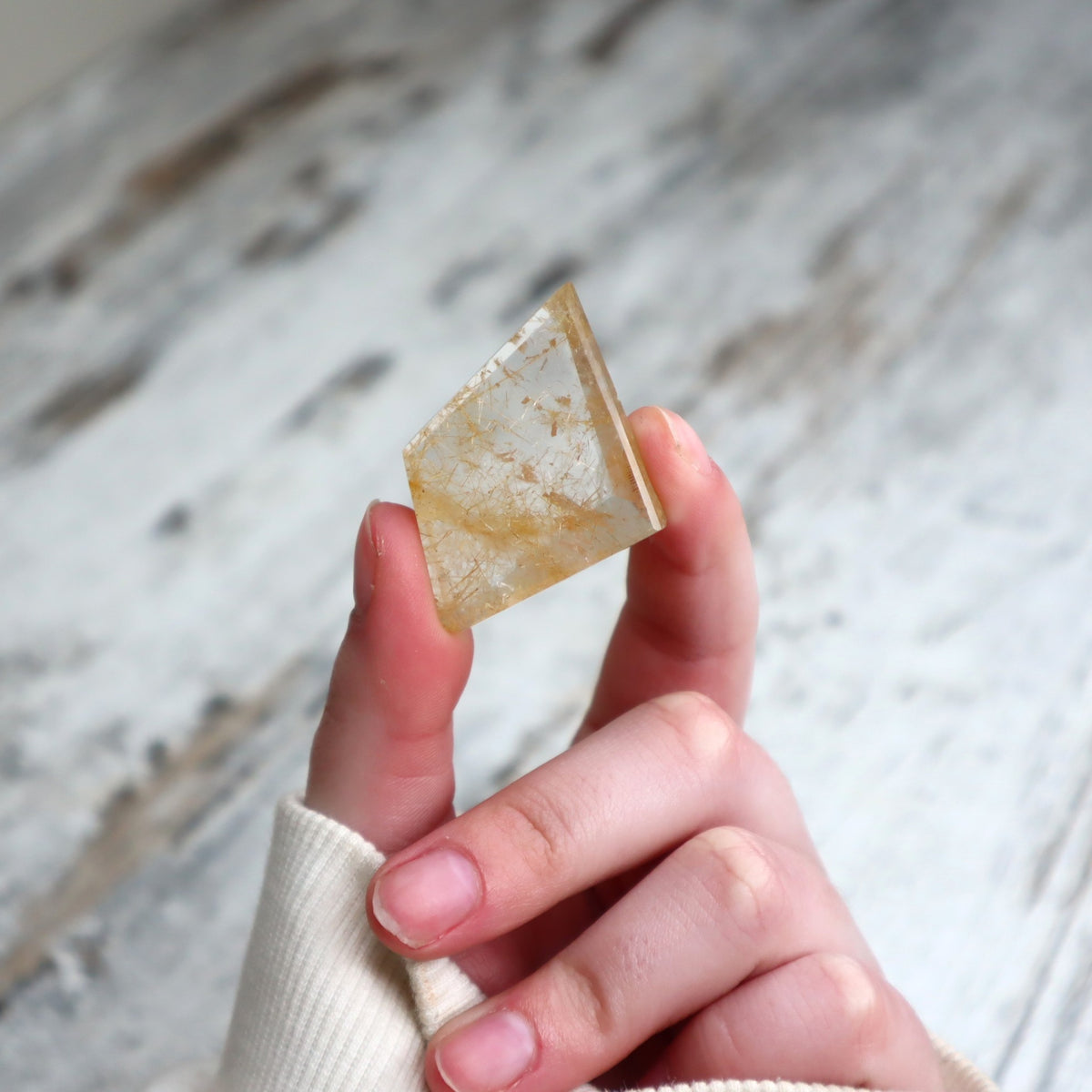 Golden Rutilated Quartz Mini Freeform | Vision, Focus & Golden Opportunity