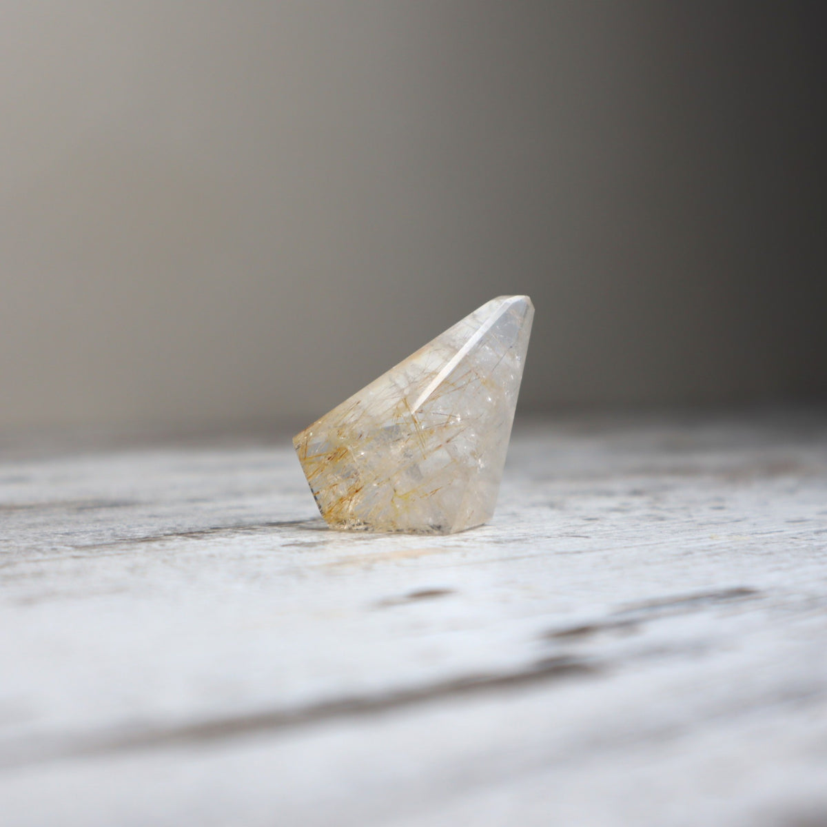 Golden Rutilated Quartz Mini Freeform | Clarity, Manifestation & Inner Radiance