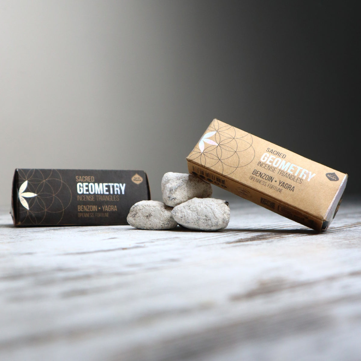Sagrada Madre Sacred Geometry Incense Triangles | Benzoin + Yagra | Abundance, Fortune & New Opportunities