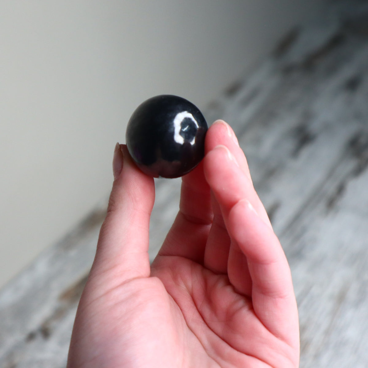 Shungite Mini Sphere | Protection, Grounding & Cleansing