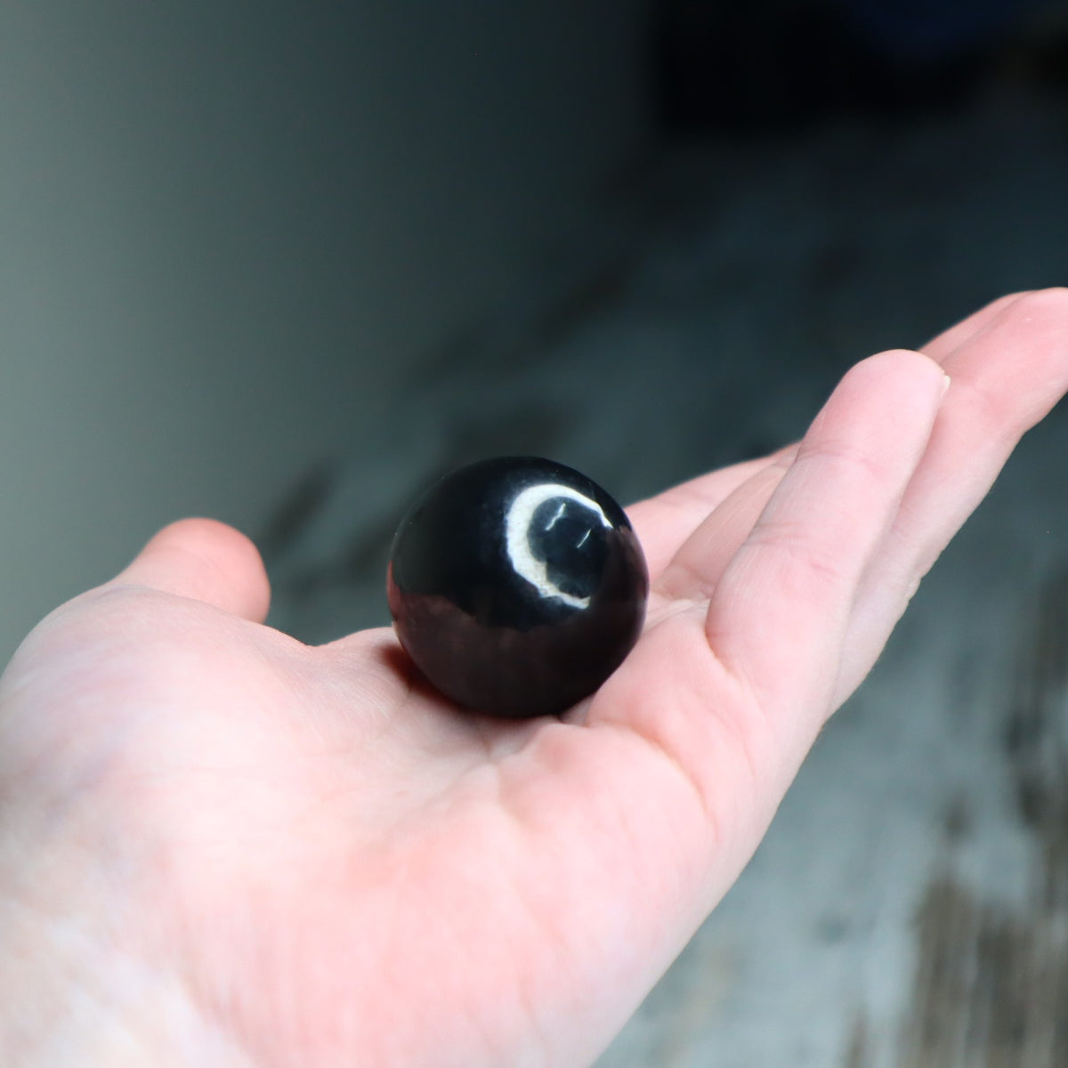 Shungite Mini Sphere | Protection, Grounding & Cleansing
