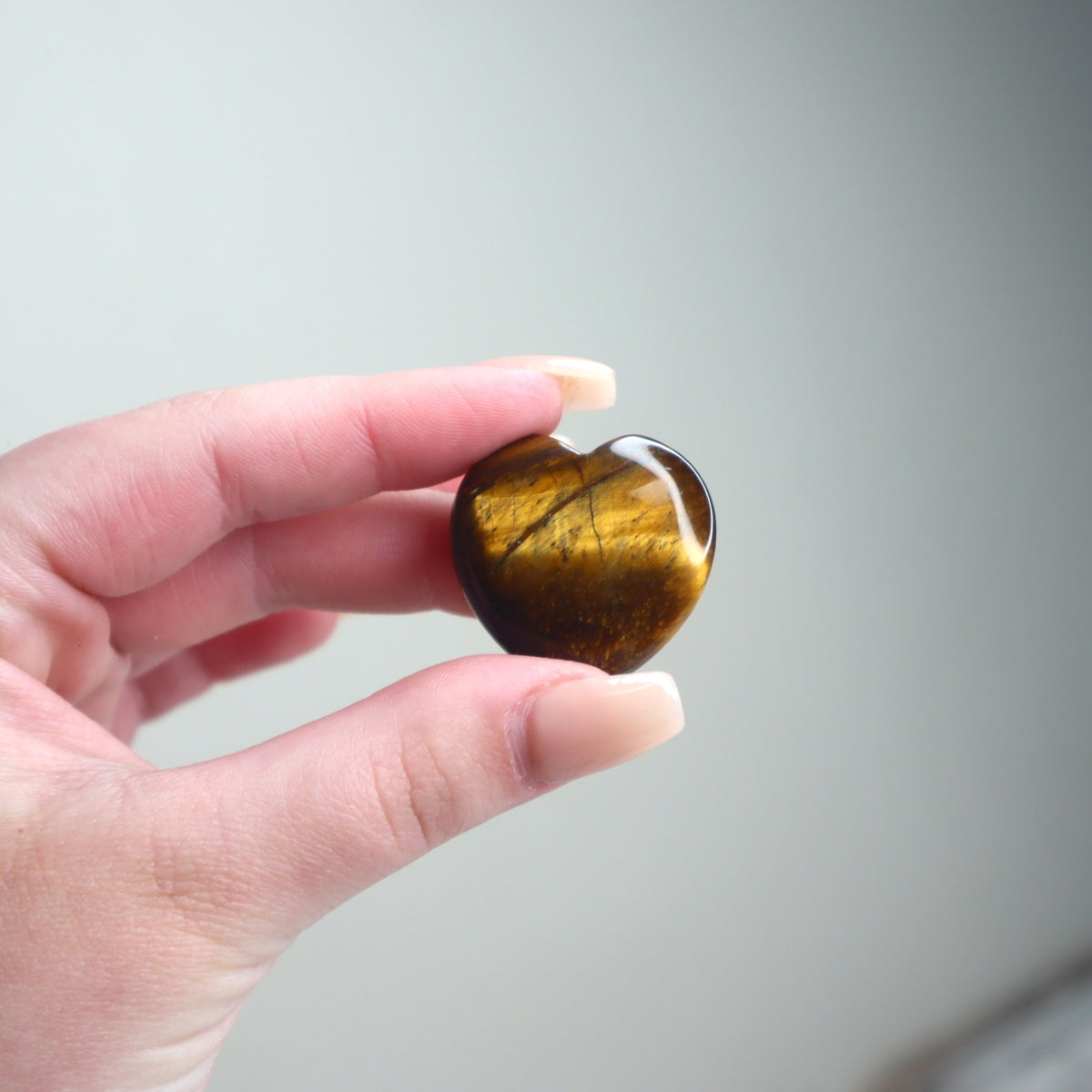 Tiger Eye Mini Heart | Confidence, Courage & Protective Energy