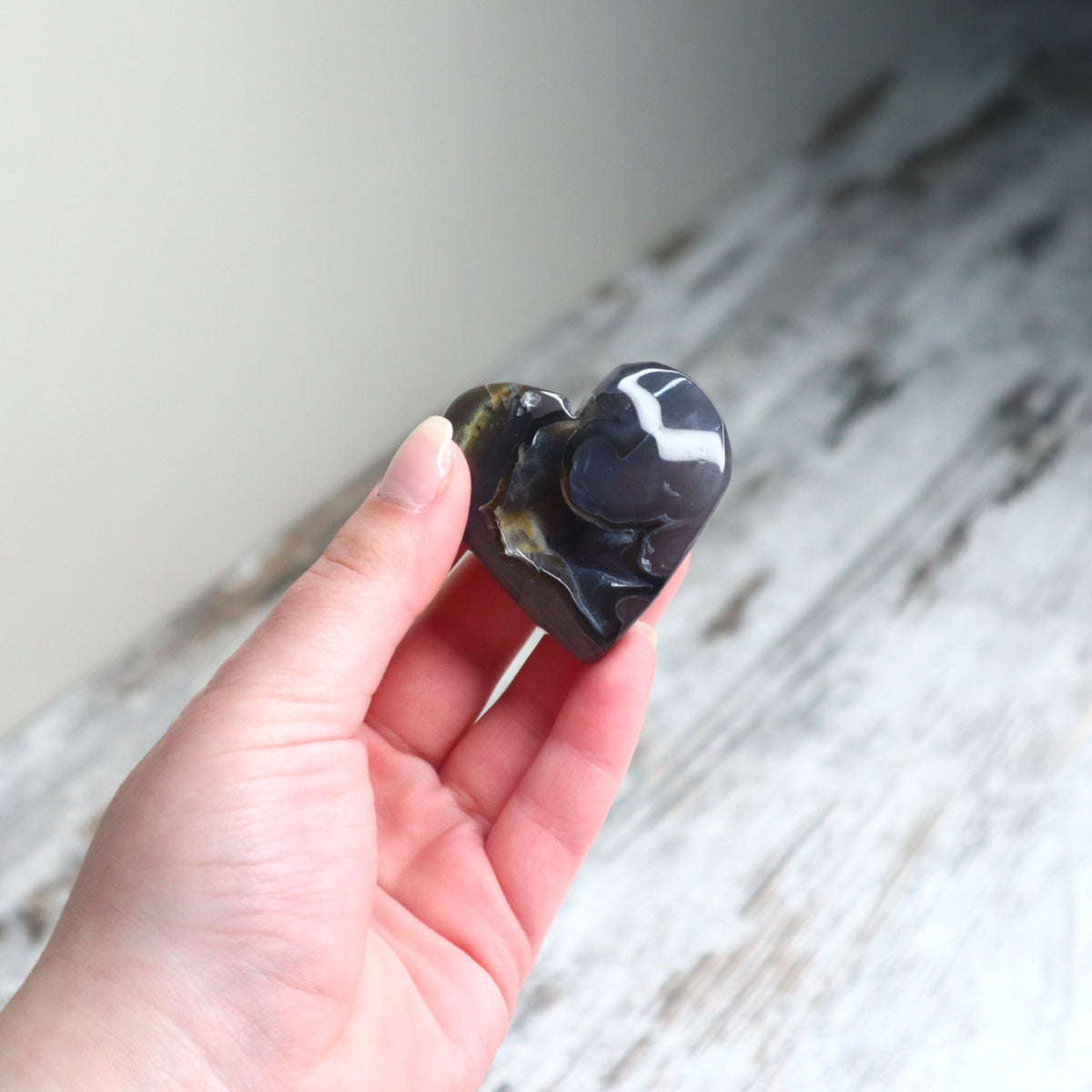 Volcano Agate Heart | Grounding, Protection & Inner Stability