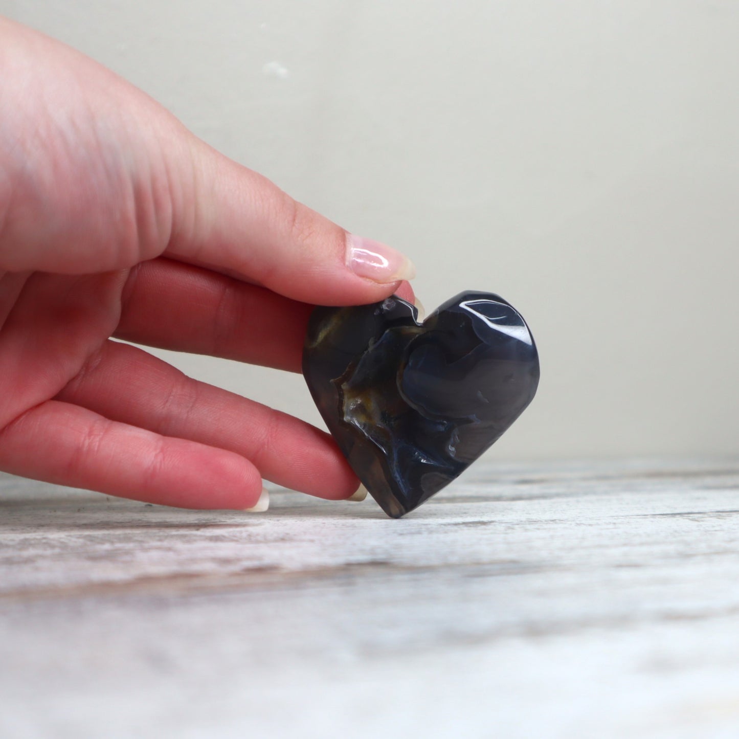 Volcano Agate Heart | Grounding, Protection & Inner Stability