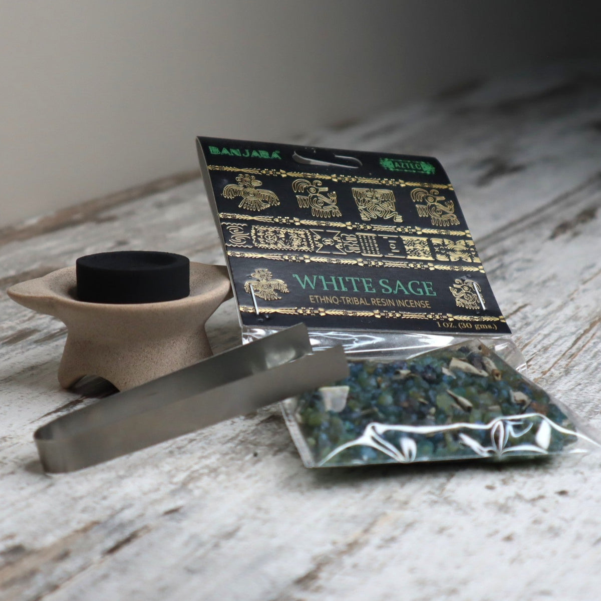 Banjara White Sage Resin Incense 30g | Cleansing, Renewal & Sacred Space