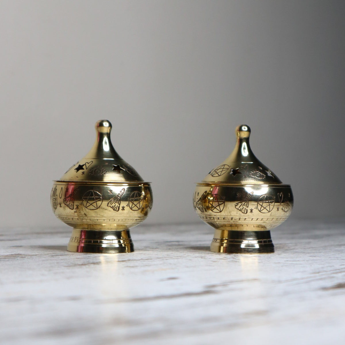 Wicca Magic Brass Incense Burner | Ritual & Cleansing