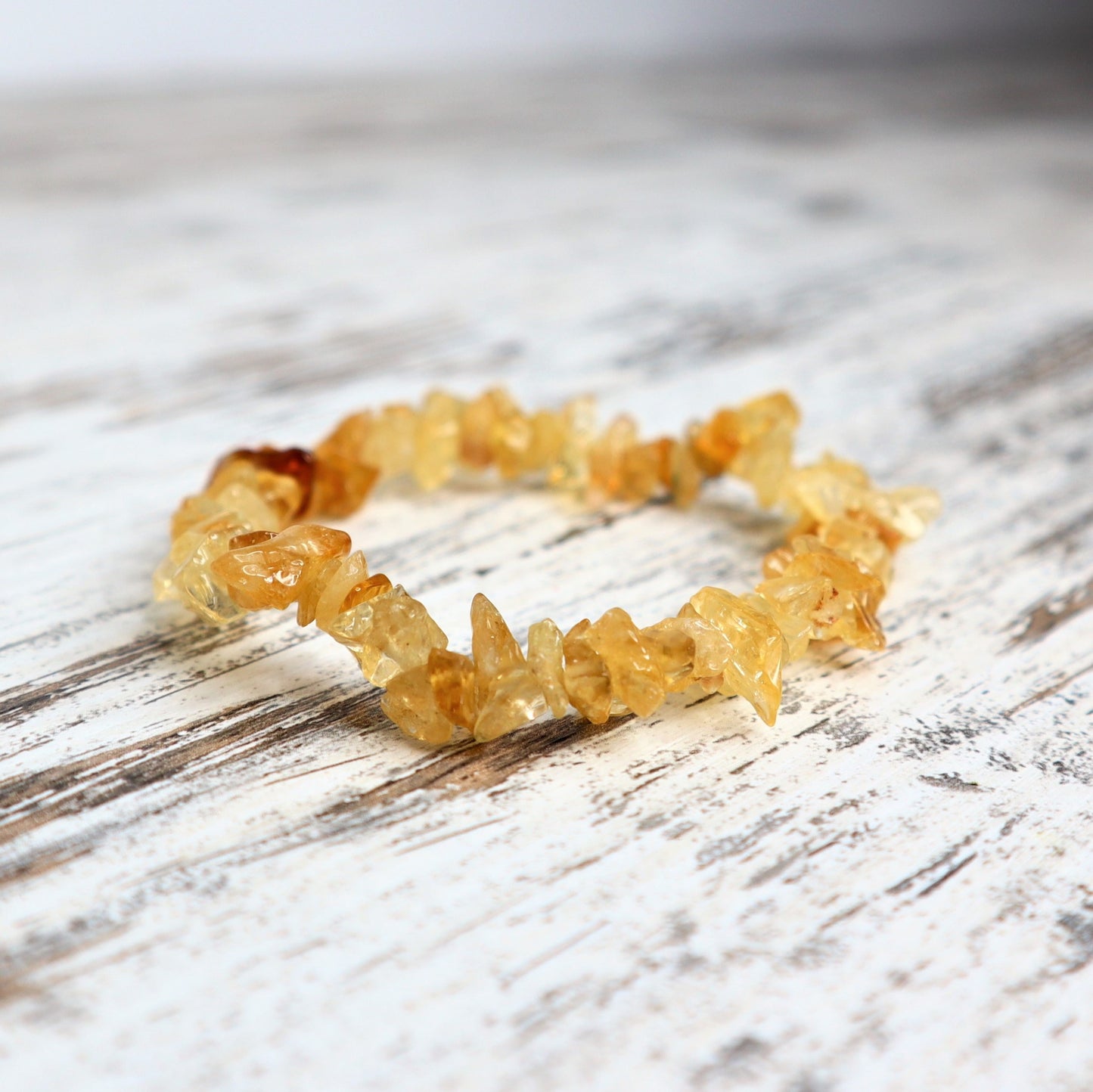 Citrine Crystal Chip Bracelet