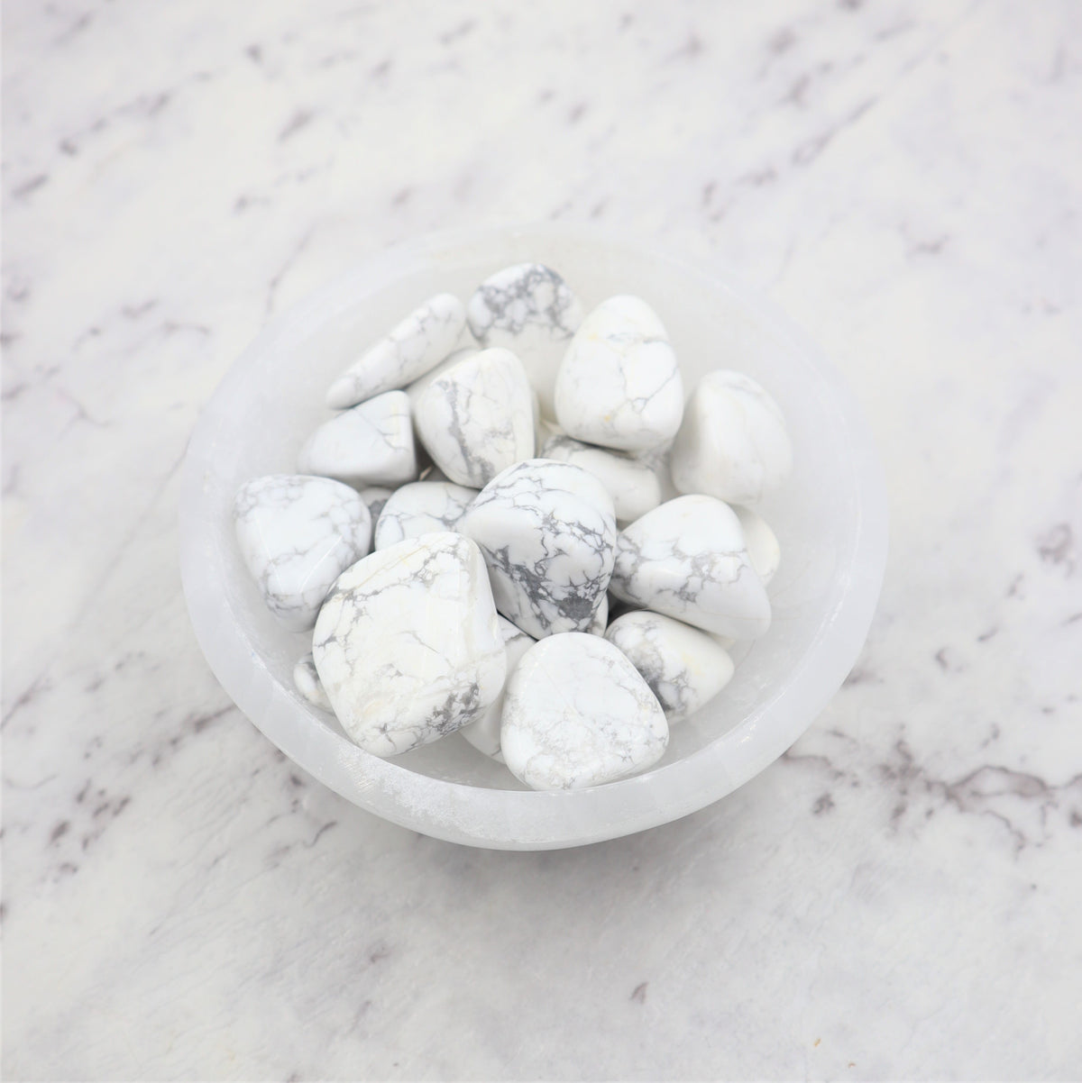 White Howlite Tumble | Calm, Peace & Mindful Stillness