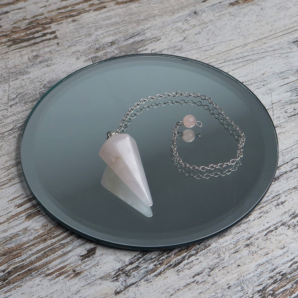 Rose Quartz Faceted Pendulum | Love, Clarity & Heart Wisdom