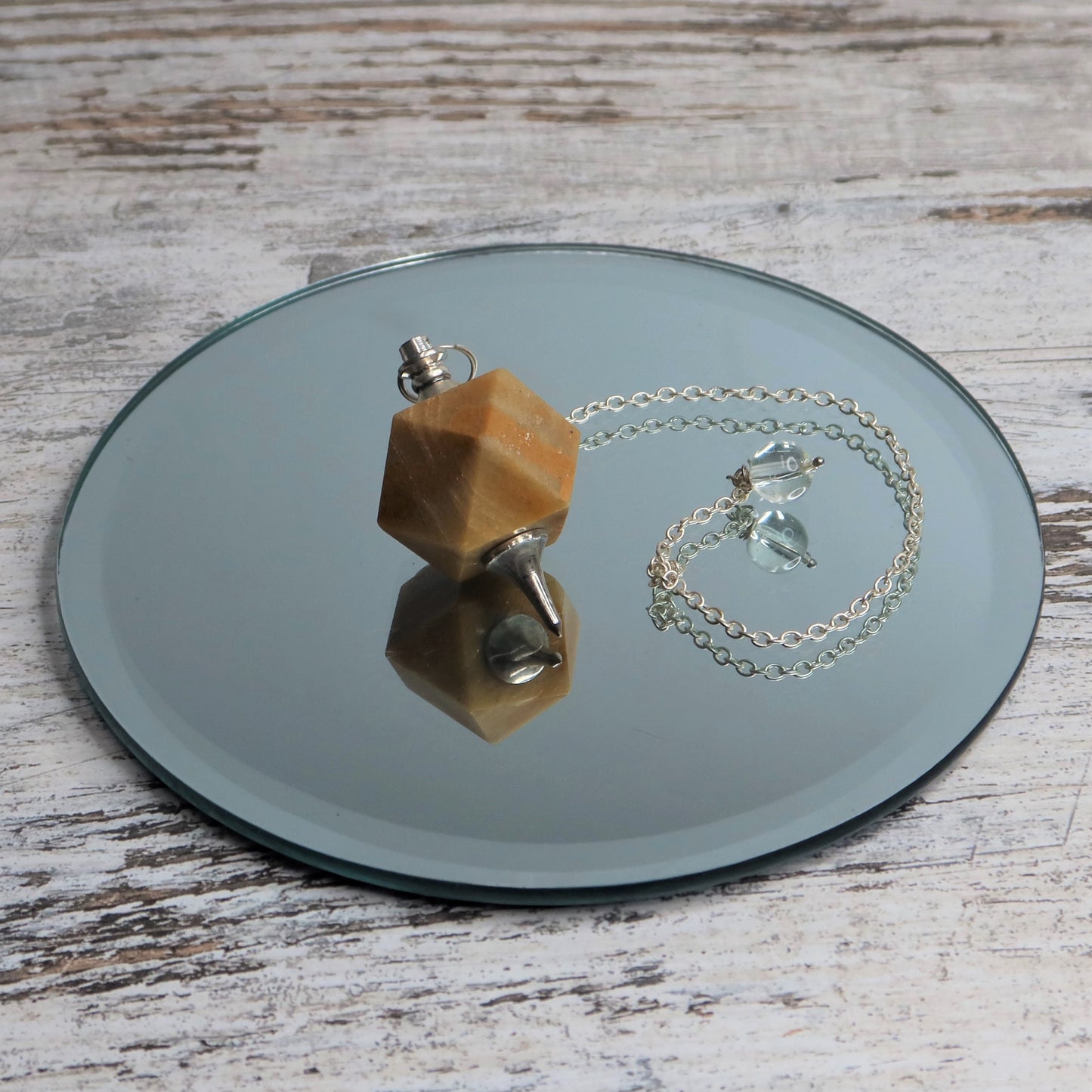 Yellow Aventurine 14-Sided Pendulum | Confidence, Clarity & Empowered Insight