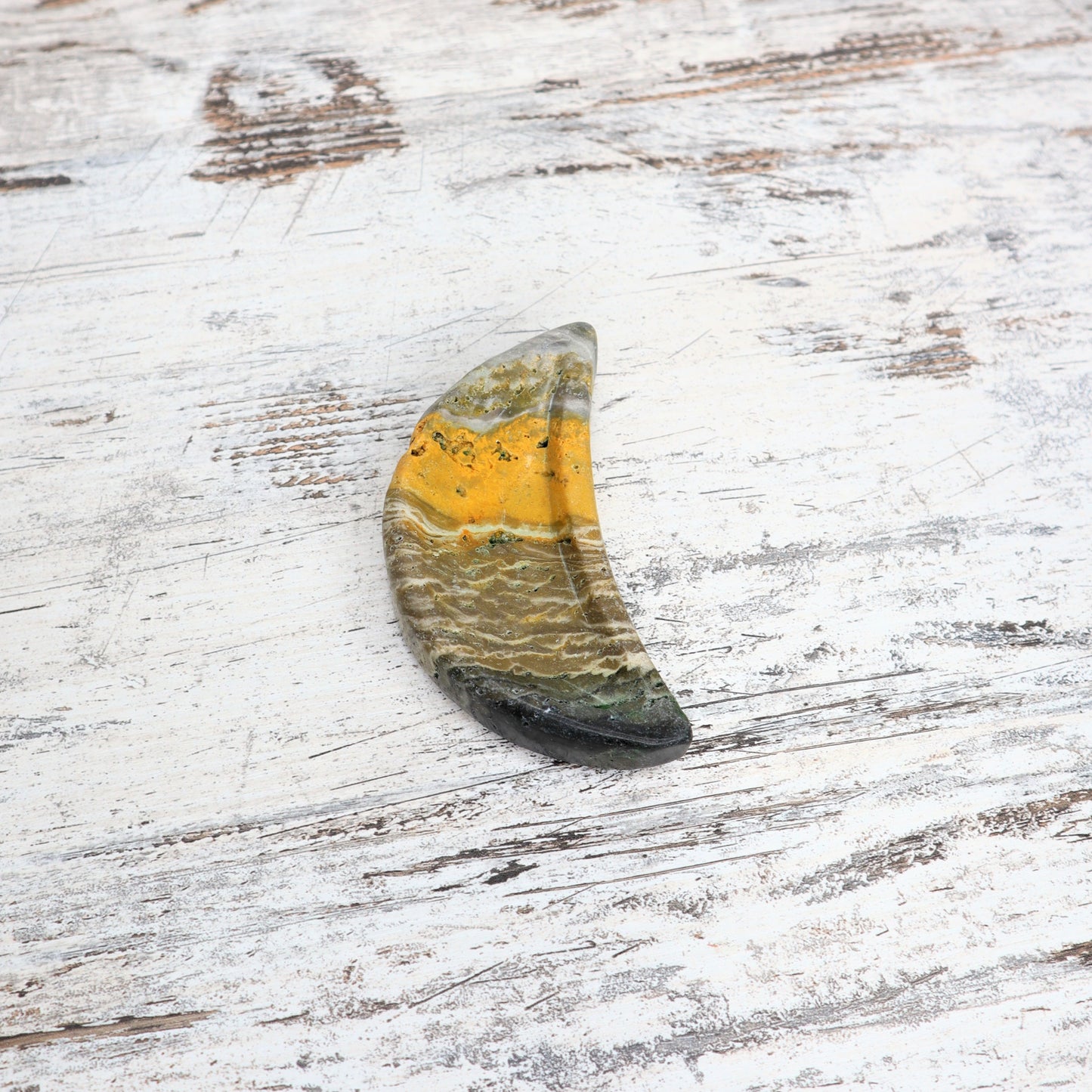 Bumblebee Jasper Mini Moon Bowl | Radiant Confidence, Purpose & Positive Energy