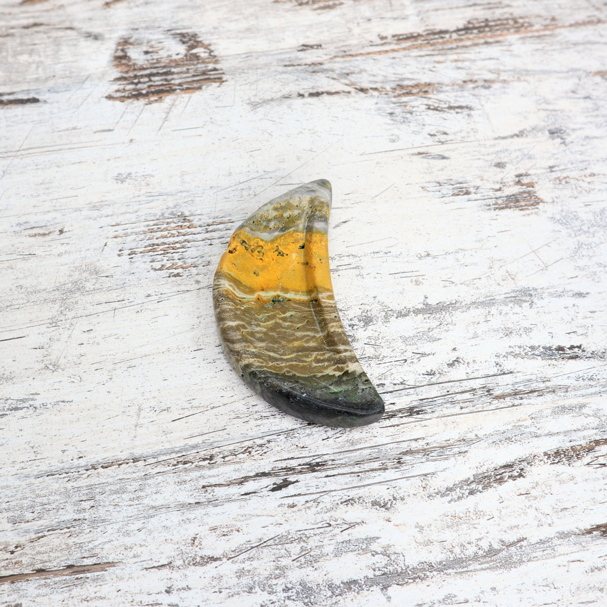 Bumblebee Jasper Mini Moon Bowl | Radiant Confidence, Purpose & Positive Energy