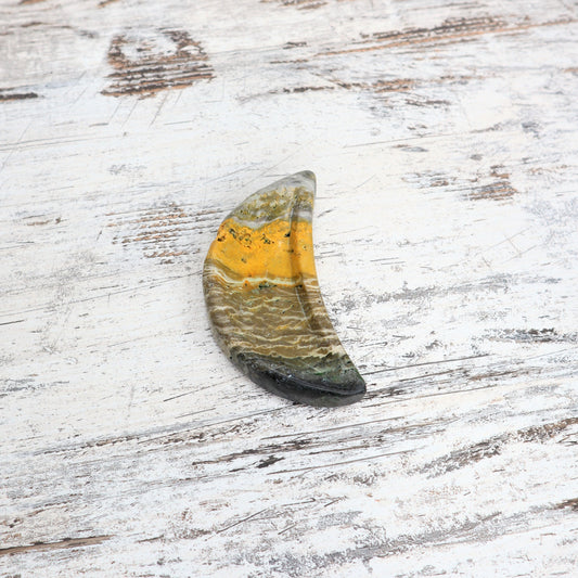 Bumblebee Jasper Moon Bowl | Radiance & Inner Spark