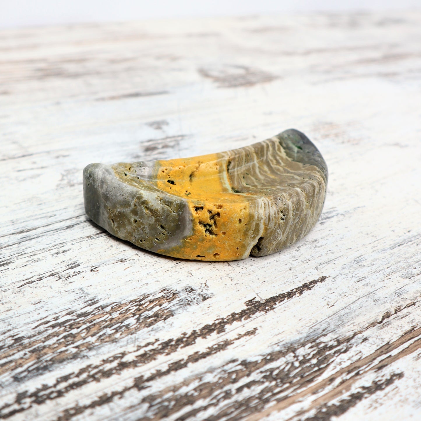 Bumblebee Jasper Moon Bowl | Radiance & Inner Spark