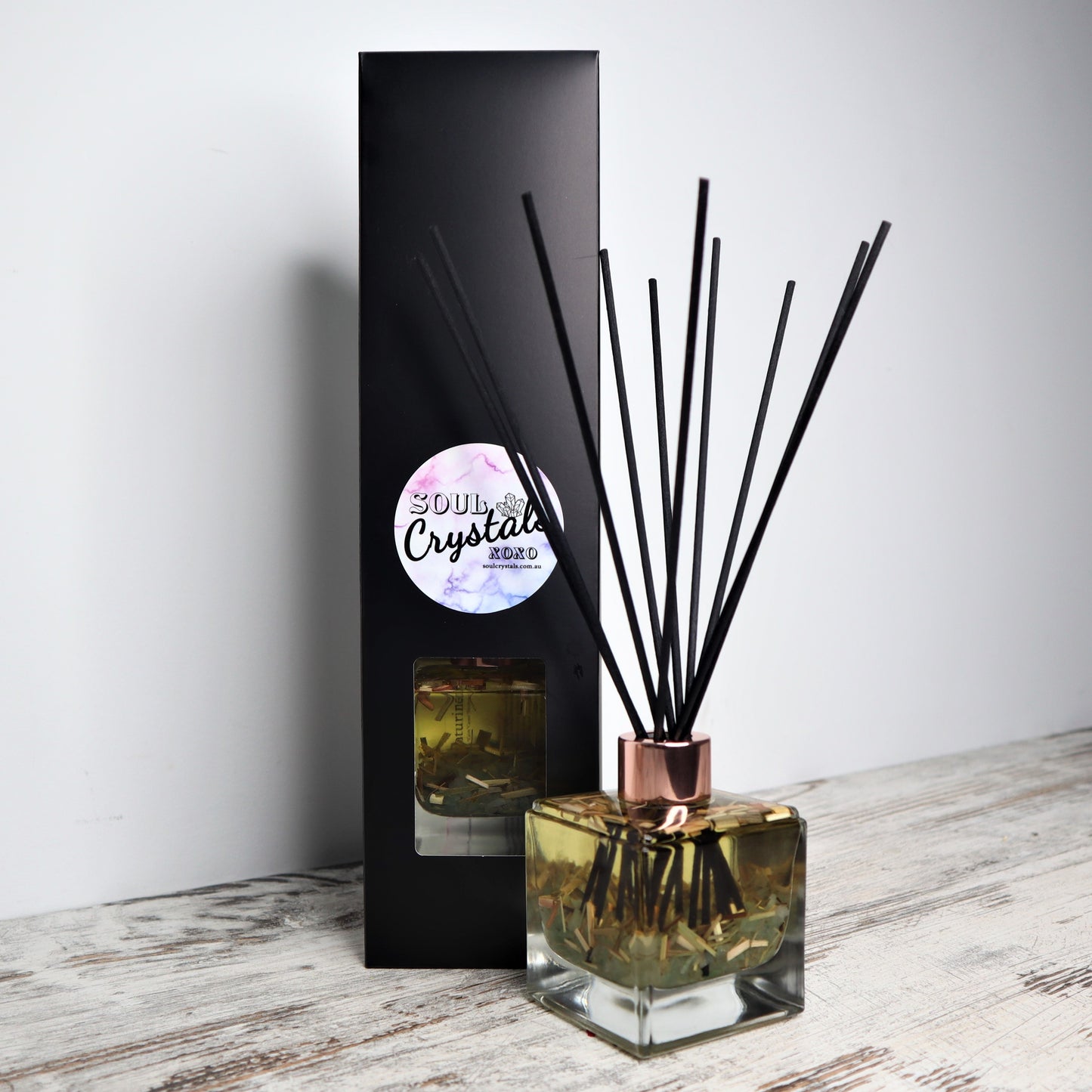 'Good Luck + Fortune' Reed Diffuser | Green Aventurine