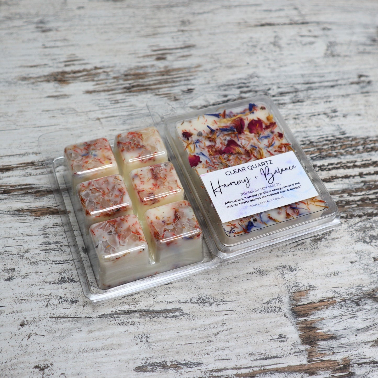 'Harmony + Balance' Soy Wax Melts | Clear Quartz
