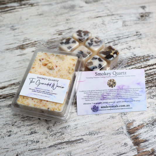 'Grounded Warrior' Soy Wax Melts | Smokey Quartz