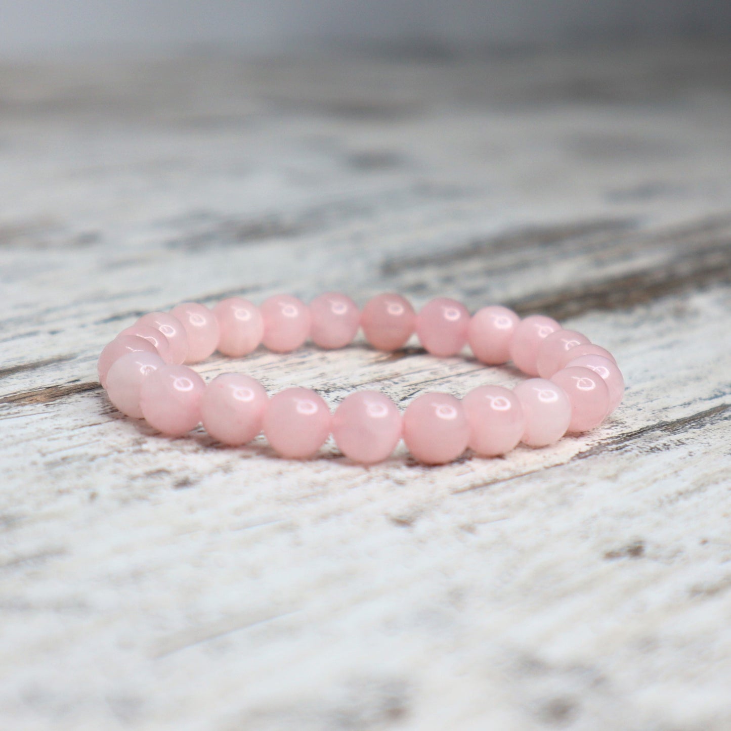 Rose Quartz Bead Bracelet | 8mm | Love, Self-Worth & Emotional Healing