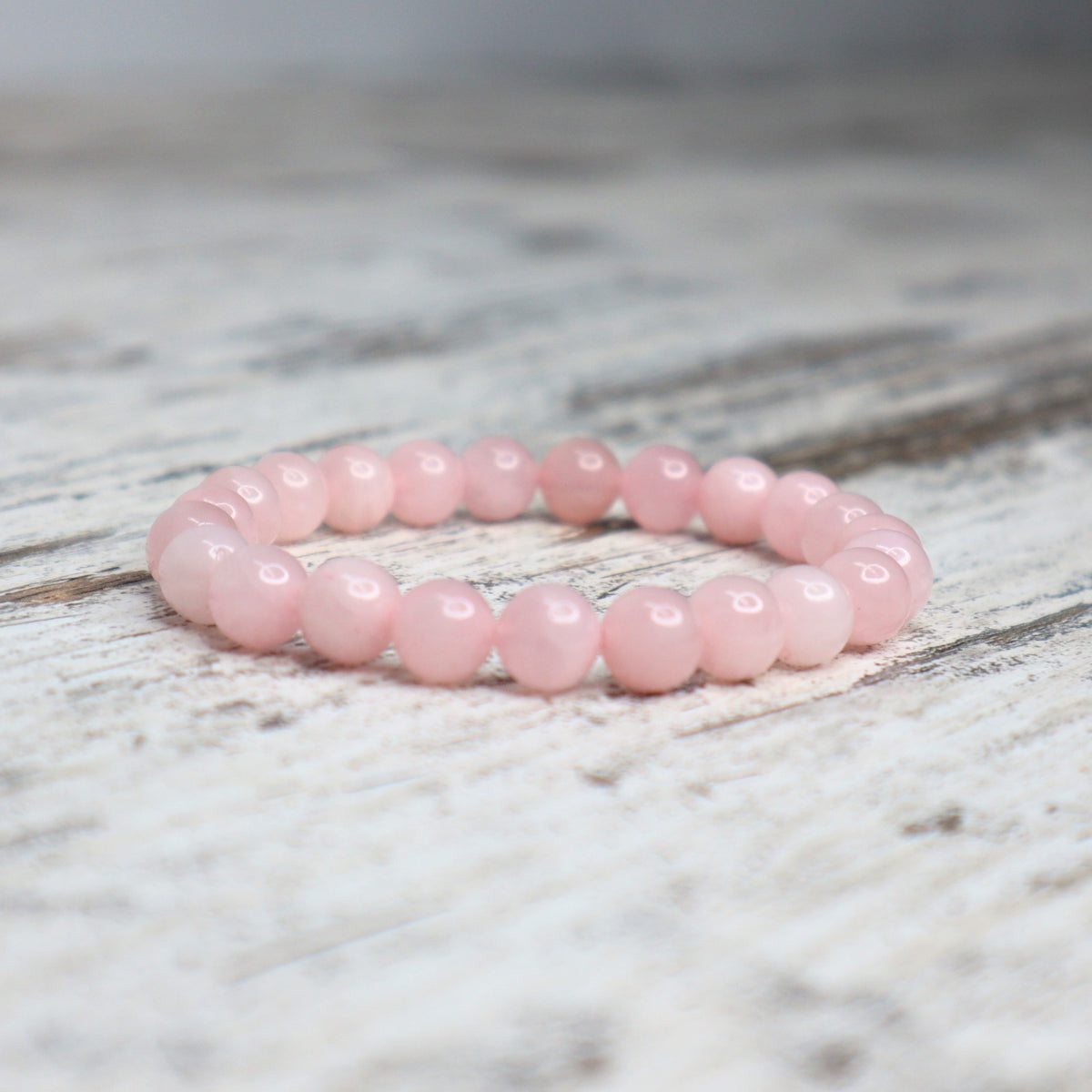 Rose Quartz Bead Bracelet | 8mm | Love, Self-Worth & Emotional Healing