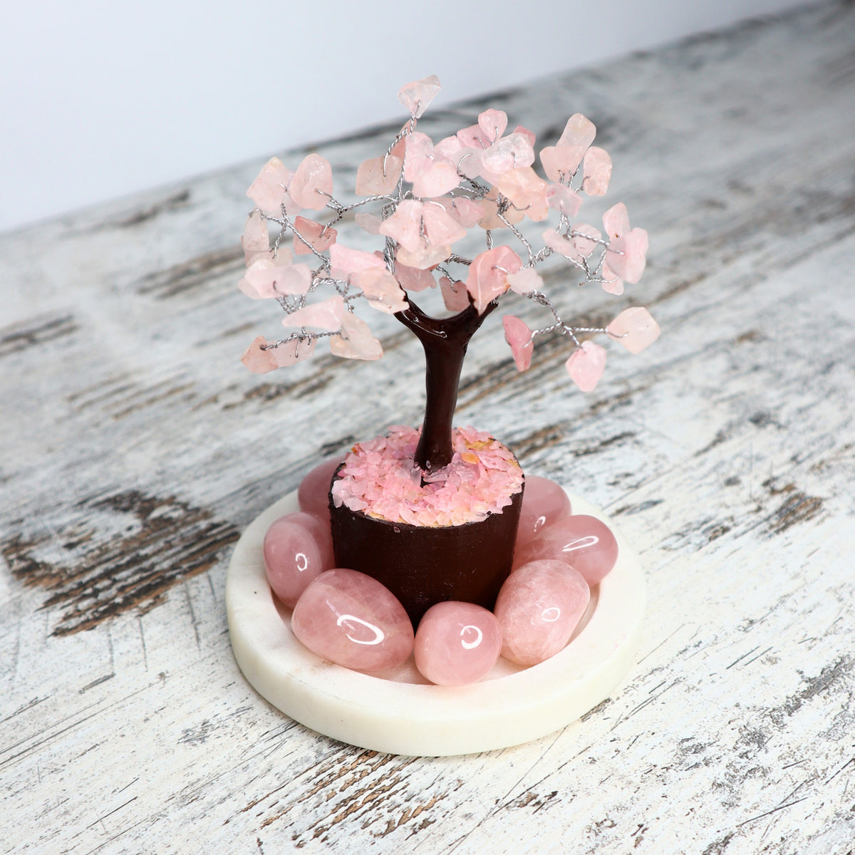 Rose Quartz Mini Crystal Tree | Love, Compassion & Heart Healing