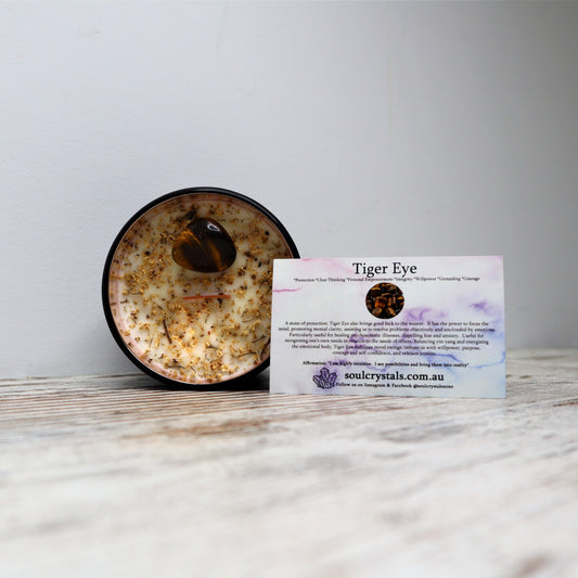 'Brave + Empowered' Soy Candle | Tiger Eye