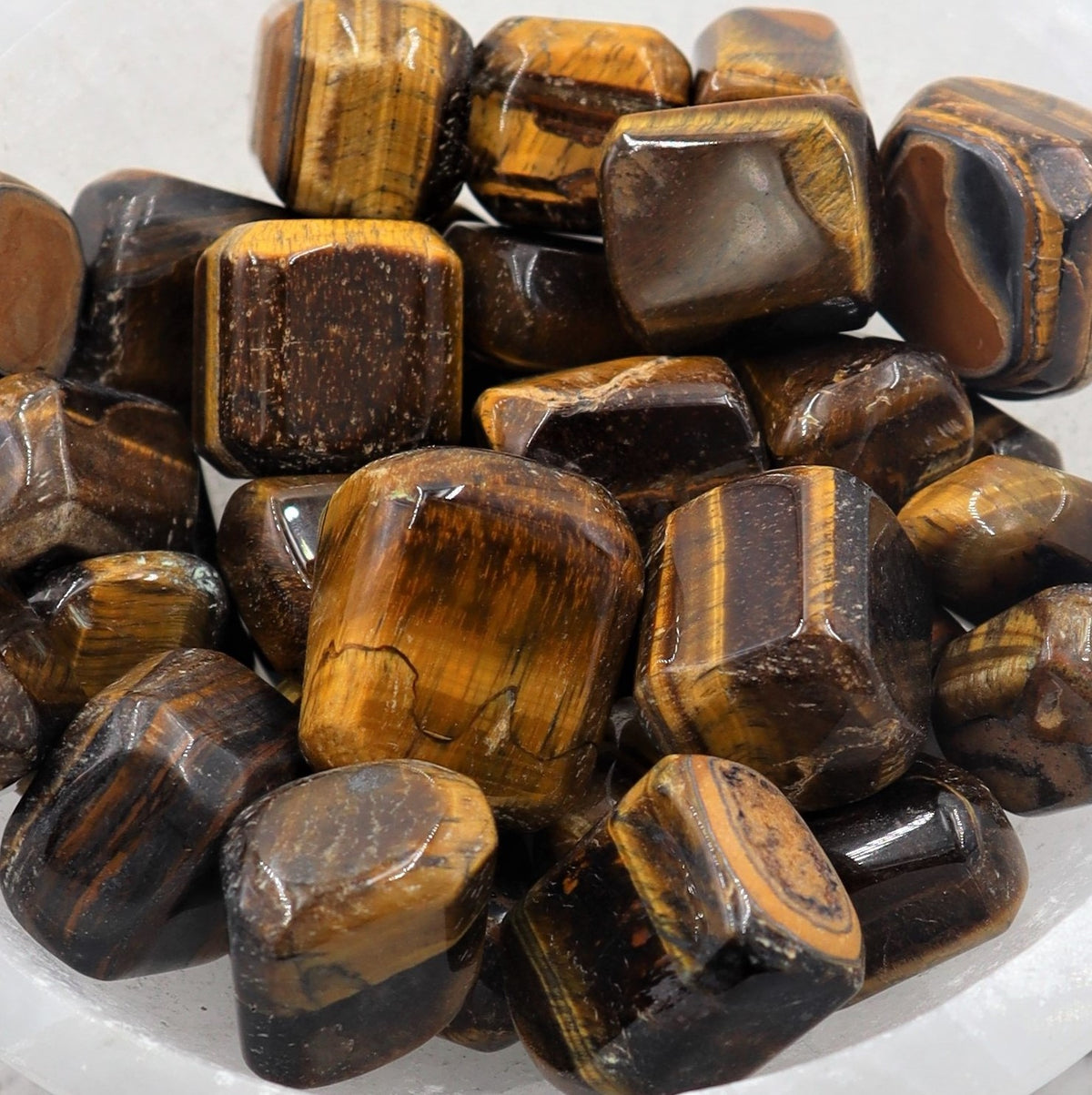 Tiger Eye Tumble | Courage, Confidence & Grounded Strength