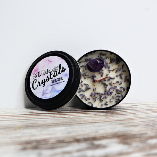 'Sweet Dreams' Soy Candle Tin | Amethyst