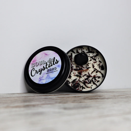 'The Protector' Soy Candle Tin | Black Tourmaline