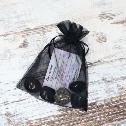 'The Protector' Crystal Kit | Shielding, Grounding & Energetic Defence
