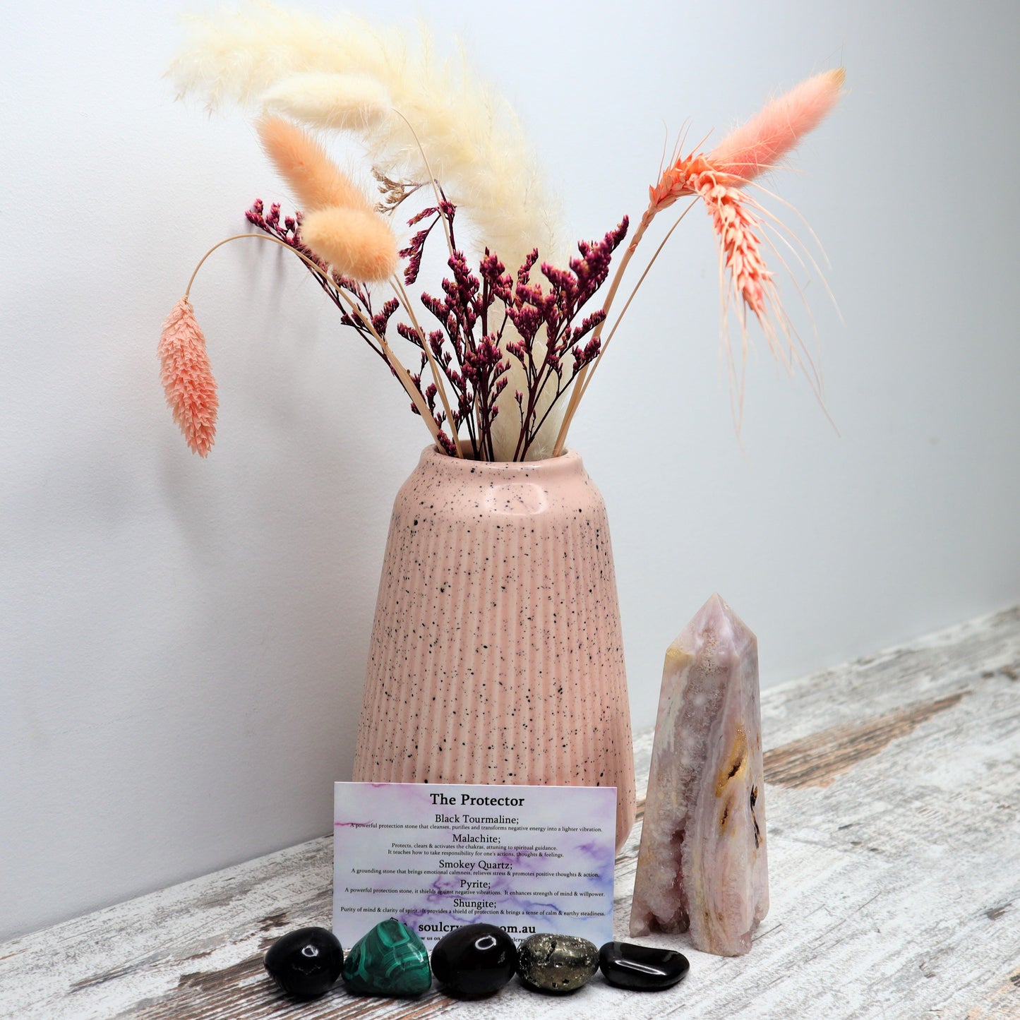 'The Protector' Crystal Kit | Shielding, Grounding & Energetic Defence