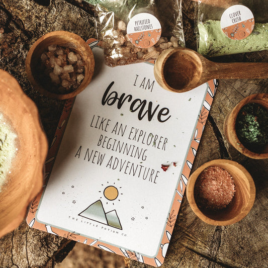 Heart of an Adventurer Potion Pouch | Courage, Curiosity & Fearless Play