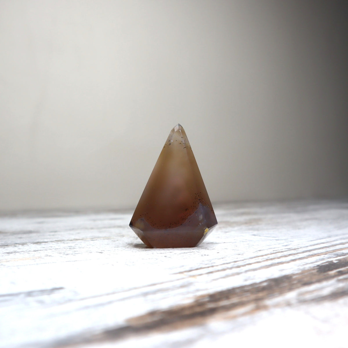 Druzy Milky Agate Diamond | Grounded Glow + Subtle Sparkle