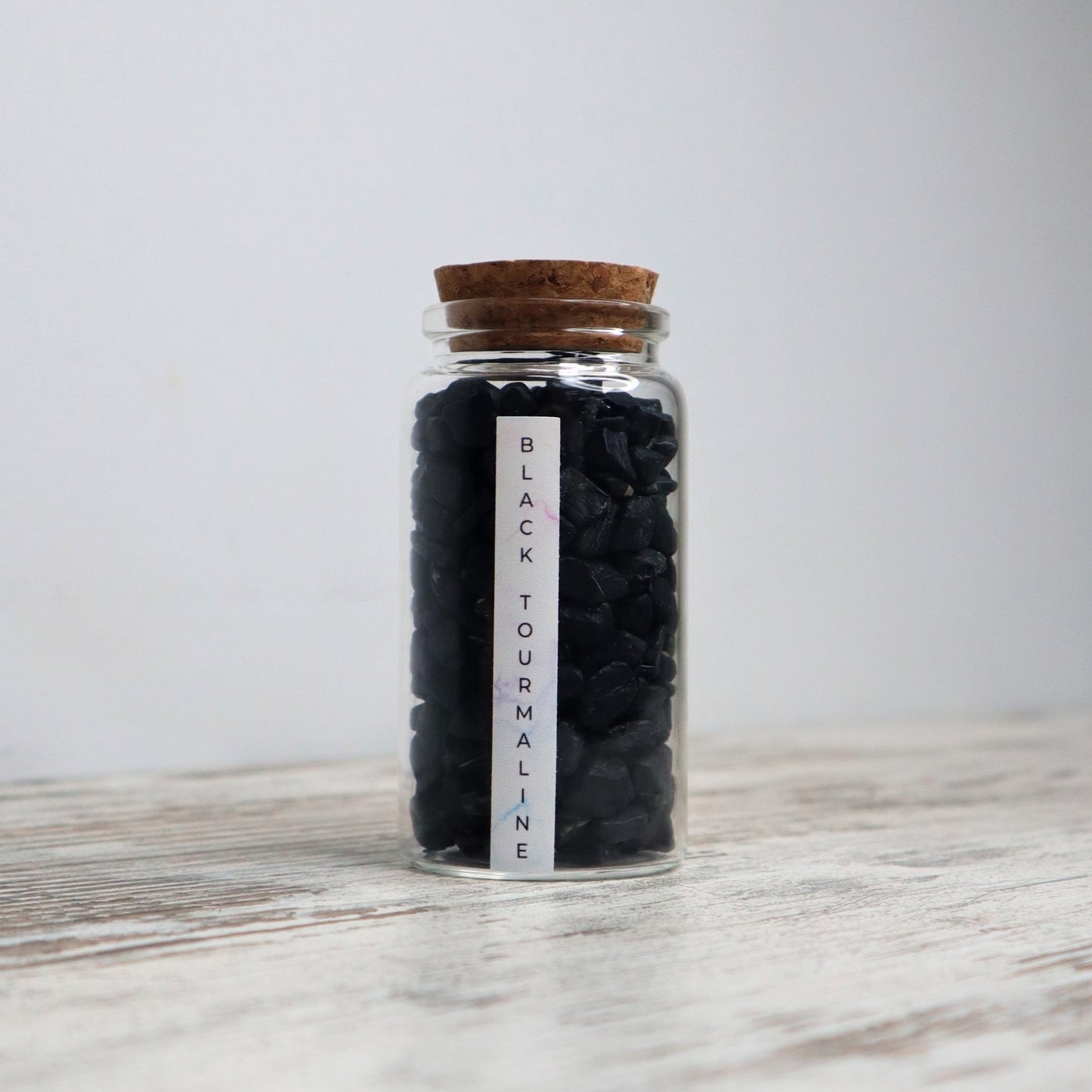Black Tourmaline Chips Jar