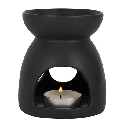 Black Triple Moon Oil Burner | Intuition, Cleansing & Ritual Ambience