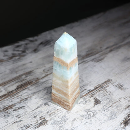 Caribbean Calcite Tower | Calm, Clarity & Emotional Balance