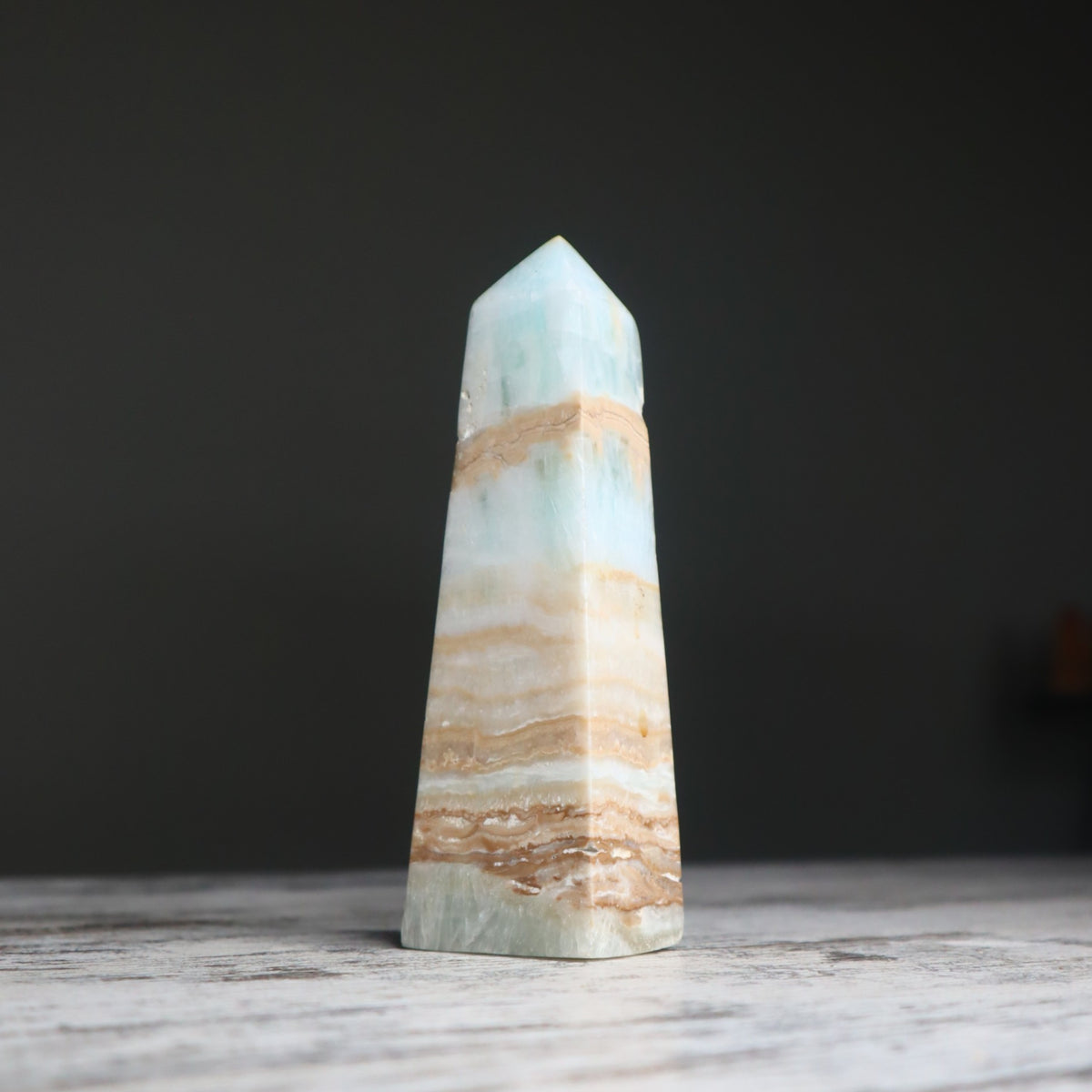Caribbean Calcite Tower | Calm, Clarity &amp; Emotional Balance