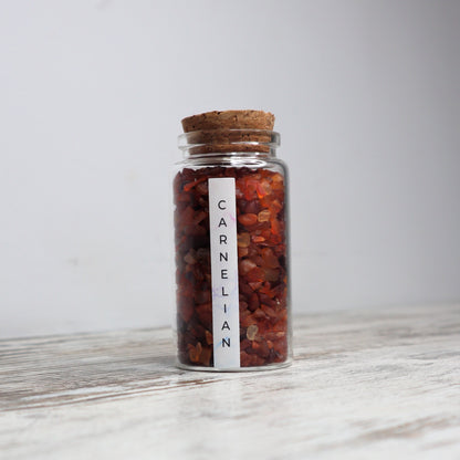 Carnelian Chips Jar
