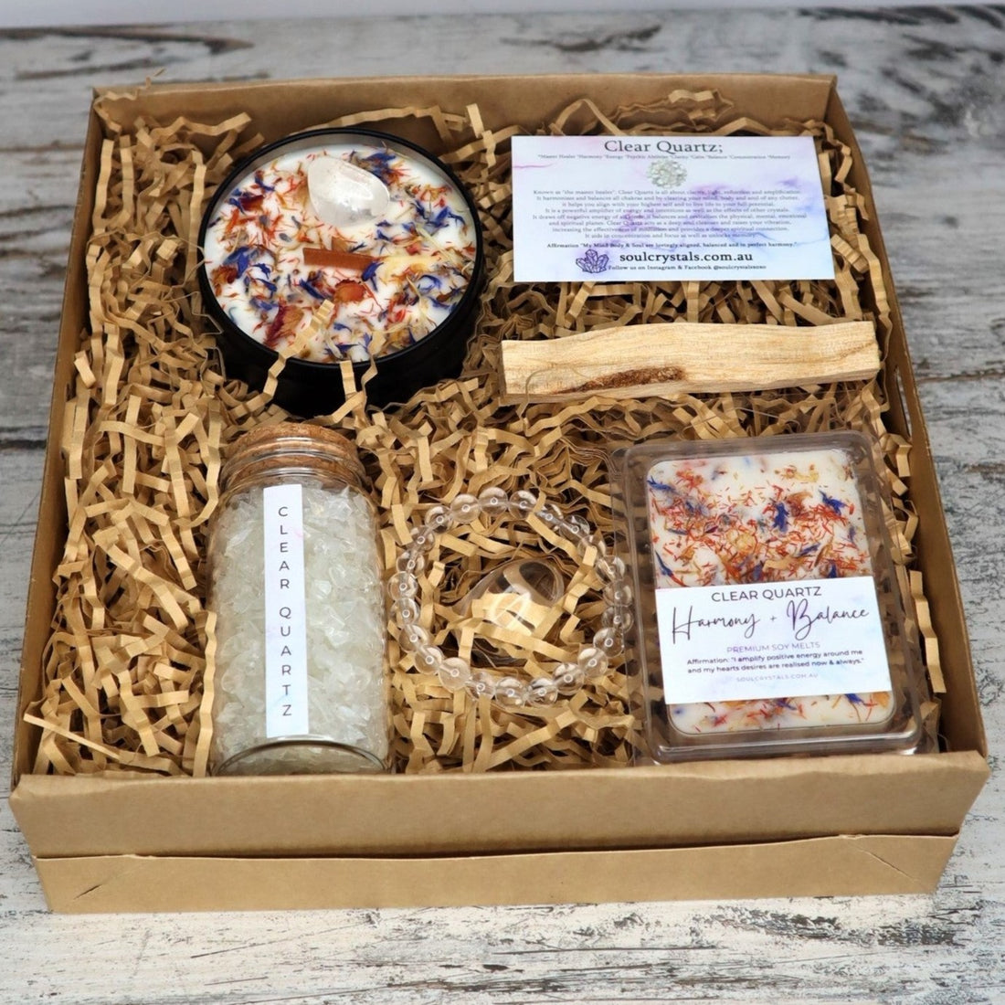‘Harmony + Balance’ Gift Box | Clear Quartz